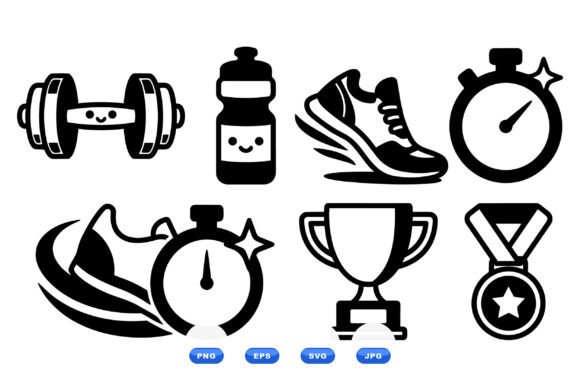 Download Fitness Icon SVG Collection - Premium Bundle